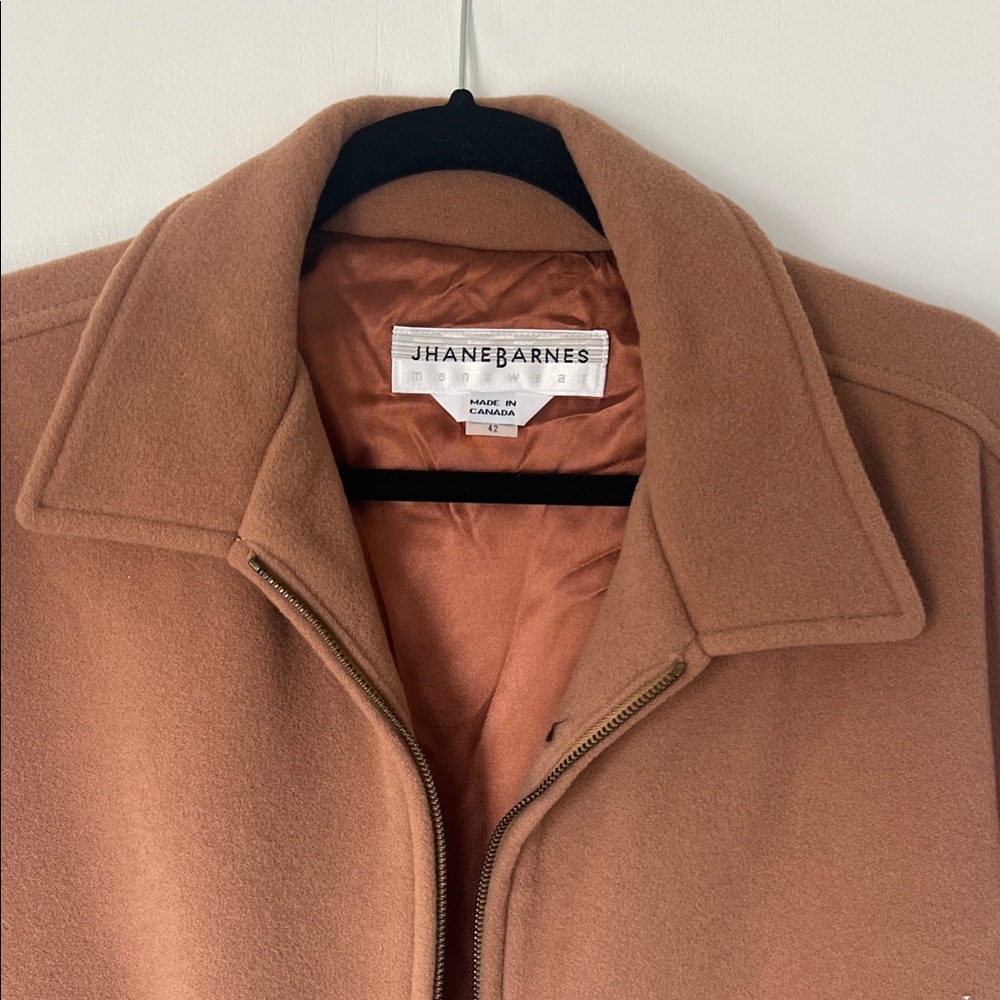 Jhane Barnes Men's Tan Pea Coat